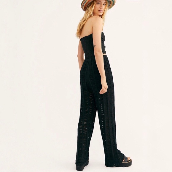 NEW FP BEACH Black Crochet Pant Small - Picture 2 of 8